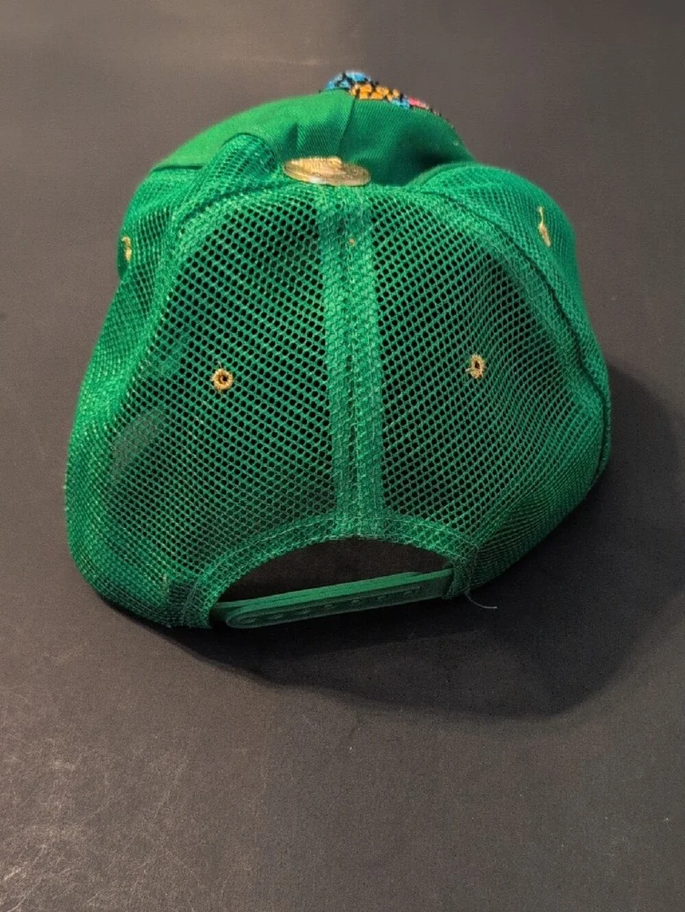 Ed Hardy Kids Green Sequin Skull Cap by Christian Audigier